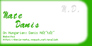 mate danis business card